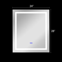 Load image into Gallery viewer, RADIANCE goods Embedded LED Mirror 6000K Daylight White 24"