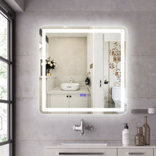 Load image into Gallery viewer, RADIANCE goods BackLit Square TouchScreen LED Mirror 3000-6000K 24"