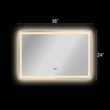 Load image into Gallery viewer, RADIANCE goods BackLit LED Mirror 4000K Warm White 36"