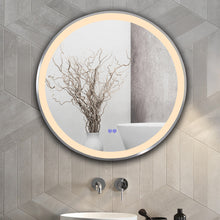 Load image into Gallery viewer, RADIANCE goods Embedded Round TouchScreen LED Mirror 3000-6000K 30"