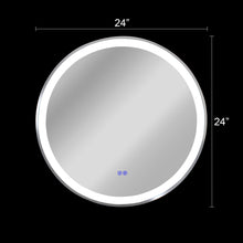 Load image into Gallery viewer, RADIANCE goods Embedded LED Mirror 6000K Daylight White 24"