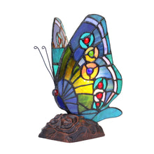 Load image into Gallery viewer, RADIANCE goods Tiffany-style 1 Light Butterfly Accent Table Lamp 10" Tall