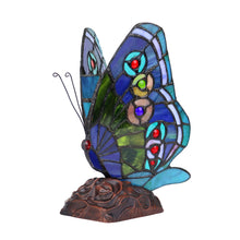 Load image into Gallery viewer, RADIANCE goods Tiffany-style 1 Light Butterfly Accent Table Lamp 10" Tall