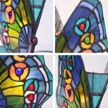 Load image into Gallery viewer, RADIANCE goods Tiffany-style 1 Light Butterfly Accent Table Lamp 10" Tall