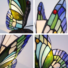 Load image into Gallery viewer, RADIANCE goods Tiffany-Style 1 Light Butterfly Accent Table Lamp 10" Tall