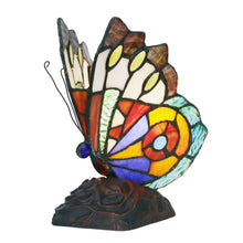 Load image into Gallery viewer, RADIANCE goods Tiffany-Style 1 Light Butterfly Accent Table Lamp 9" Tall