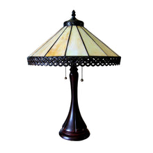 Load image into Gallery viewer, RADIANCE goods Tiffany-Style 2 Light Mission Table Lamp 16" Shade