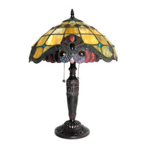 Load image into Gallery viewer, RADIANCE goods Tiffany-Style 2 Light Victorian Table Lamp 14.5" Shade