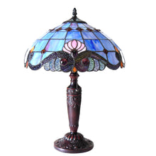 Load image into Gallery viewer, RADIANCE goods Tiffany-Style 2 Light Victorian Table Lamp 14.5" Shade