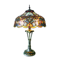 Load image into Gallery viewer, RADIANCE goods Tiffany-Style 2 Light Victorian Table Lamp 17" Shade