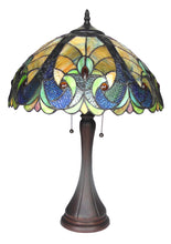 Load image into Gallery viewer, RADIANCE goods Tiffany-Style 2 Light Victorian Table Lamp 16" Shade