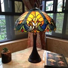 Load image into Gallery viewer, RADIANCE goods Tiffany-Style 2 Light Victorian Table Lamp 16" Shade