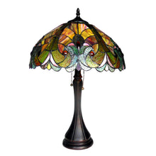 Load image into Gallery viewer, RADIANCE goods Tiffany-Style 2 Light Victorian Table Lamp 16" Shade