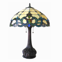 Load image into Gallery viewer, RADIANCE goods Tiffany-Style 2 Light Victorian Table Lamp 18" Shade