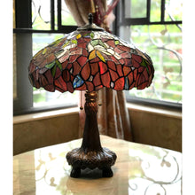 Load image into Gallery viewer, RADIANCE goods Tiffany-Style 2 Light Wisteria Table Lamp 16" Shade