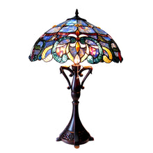 Load image into Gallery viewer, RADIANCE goods Tiffany Style 2 Light Victorian Table lamp 18" Shade