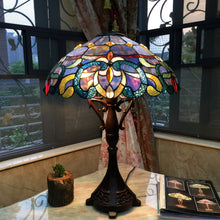 Load image into Gallery viewer, RADIANCE goods Tiffany Style 2 Light Victorian Table lamp 18" Shade