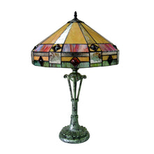 Load image into Gallery viewer, RADIANCE goods Tiffany-Style 2 Light Mission Table Lamp 18" Shade