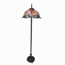 Load image into Gallery viewer, RADIANCE goods Floral 3 Light Floor Lamp 20" Shade