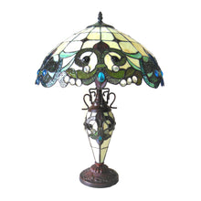 Load image into Gallery viewer, RADIANCE goods Tiffany-style 3 Light Victorian Double Lit Table Lamp 18" Shade