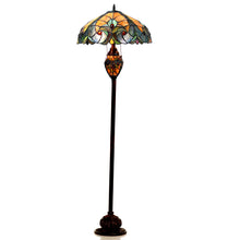 Load image into Gallery viewer, RADIANCE goods Victorian 3 Light Double Lit Floor Lamp 18" Shade