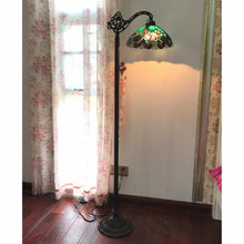 Load image into Gallery viewer, RADIANCE goods Victorian 1 Light Reading Floor Lamp 13" Shade