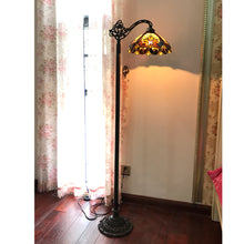 Load image into Gallery viewer, RADIANCE goods Victorian 1 Light Reading Floor Lamp 13" Shade
