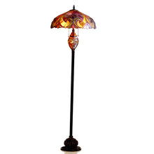 Load image into Gallery viewer, RADIANCE goods Victorian 3 Light Double Lit Floor Lamp 18" Shade