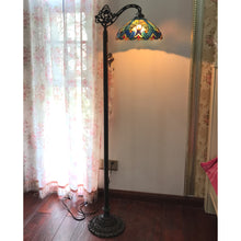 Load image into Gallery viewer, RADIANCE goods Victorian 1 Light Reading Floor Lamp 13" Shade