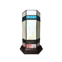 Load image into Gallery viewer, RADIANCE goods Tiffany-Glass 1 Light Mission Table Lamp 14" Tall