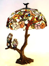 Load image into Gallery viewer, RADIANCE goods Tiffany-Style 4 Light Animal Double Lit Table Lamp 19" Shade