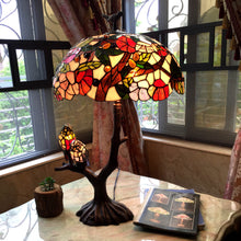 Load image into Gallery viewer, RADIANCE goods Tiffany-Style 4 Light Animal Double Lit Table Lamp 19" Shade