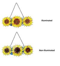 Load image into Gallery viewer, RADIANCE goods Floral-Style Stained Glass Window Panel 22" Wide
