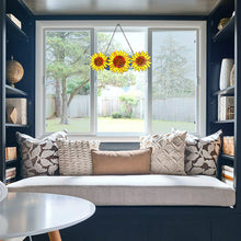 Load image into Gallery viewer, RADIANCE goods Floral-Style Stained Glass Window Panel 22" Wide