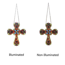 Load image into Gallery viewer, RADIANCE goods Victorian-Style Tiffany-style Stained Glass Window Panel 20" Tall