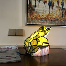 Load image into Gallery viewer, RADIANCE goods Tiffany-Style Animal Stained Glass Accent Lamp 9.5" Tall