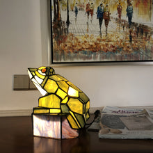 Load image into Gallery viewer, RADIANCE goods Tiffany-Style Animal Stained Glass Accent Lamp 9.5" Tall