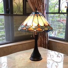 Load image into Gallery viewer, RADIANCE goods Tiffany-Style 2 Light Victorian Table Lamp 15" Shade