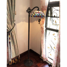 Load image into Gallery viewer, RADIANCE goods Victorian 1 Light Reading Floor Lamp 13" Shade