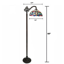 Load image into Gallery viewer, RADIANCE goods Victorian 1 Light Reading Floor Lamp 13" Shade