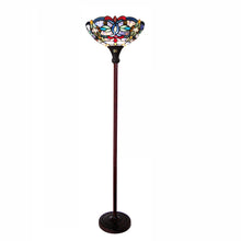 Load image into Gallery viewer, RADIANCE goods Victorian 1 Light Torchiere Floor Lamp 14" Shade
