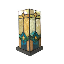 Load image into Gallery viewer, RADIANCE goods Tiffany-Glass 1 Light Mission Table Lamp 11" Tall