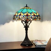 Load image into Gallery viewer, RADIANCE goods Tiffany-Style 2 Light Victorian Table Lamp 18" Shade