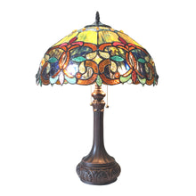 Load image into Gallery viewer, RADIANCE goods Tiffany-Style 2 Light Victorian Table Lamp 17" Shade