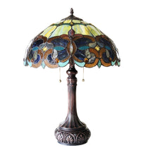 Load image into Gallery viewer, RADIANCE goods Tiffany-Style 2 Light Victorian Table Lamp 17" Shade