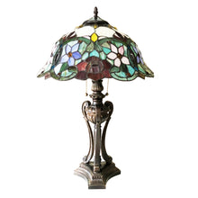 Load image into Gallery viewer, RADIANCE goods Tiffany-Style 2 Light Floral Table Lamp 26" Height