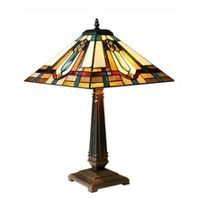 Load image into Gallery viewer, RADIANCE goods Tiffany-Style 2 Light Mission Table Lamp 24" Height