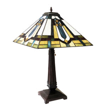 Load image into Gallery viewer, RADIANCE goods Tiffany-Style 2 Light Mission Table Lamp 24" Height