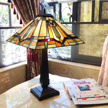 Load image into Gallery viewer, RADIANCE goods Tiffany-Style 2 Light Mission Table Lamp 24" Height