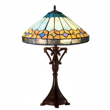 Load image into Gallery viewer, RADIANCE goods Tiffany-Style 2 Light Mission Table Lamp 25" Height